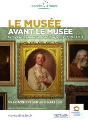 Dans le cadre des conférences hors les murs, les Ambassadeurs du musée Fabre de Montpellier proposent le mardi 23 janvier 2018, à 18h30, une conférence "Le musée avant le musée, la société des Beaux-Arts de Montpellier (1779-1787" au site archéologique Lattara-musée Henri Prades de Lattes